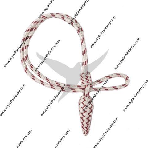 Lieutenant silver maroon sword knot