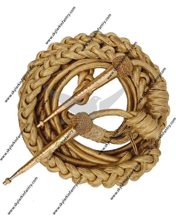 Uniform Aiguillette Gold Wire shoulder cord