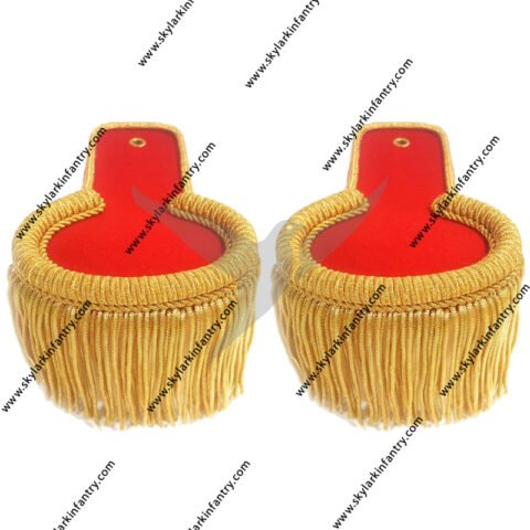 red gold parade ceremonial shoulder epaulette