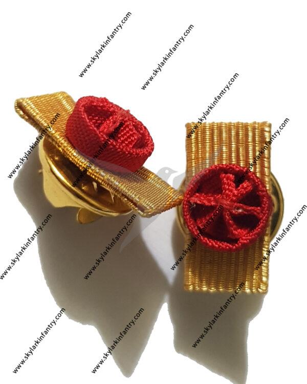 red rosettes for uniform