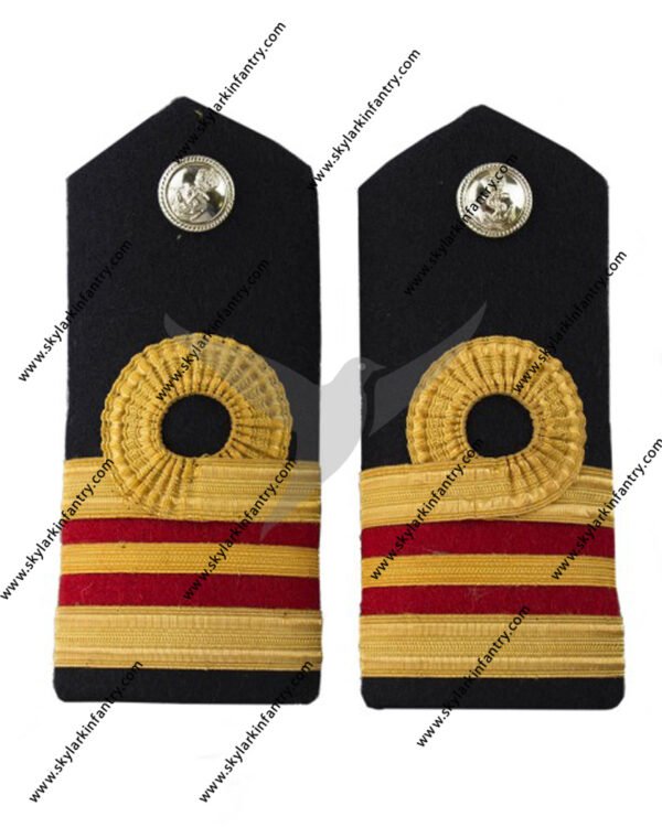 Black blazer Shoulder Boards with Gold Trim