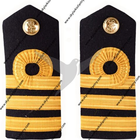 Black blazer Shoulder Boards with Gold Trim