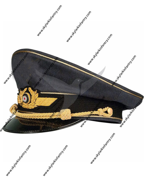 German Luftwaffe Officer Visor Cap Collector Grade WW2 Gold