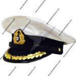 German U-Boat Captains White Visor Cap Collectors Grade