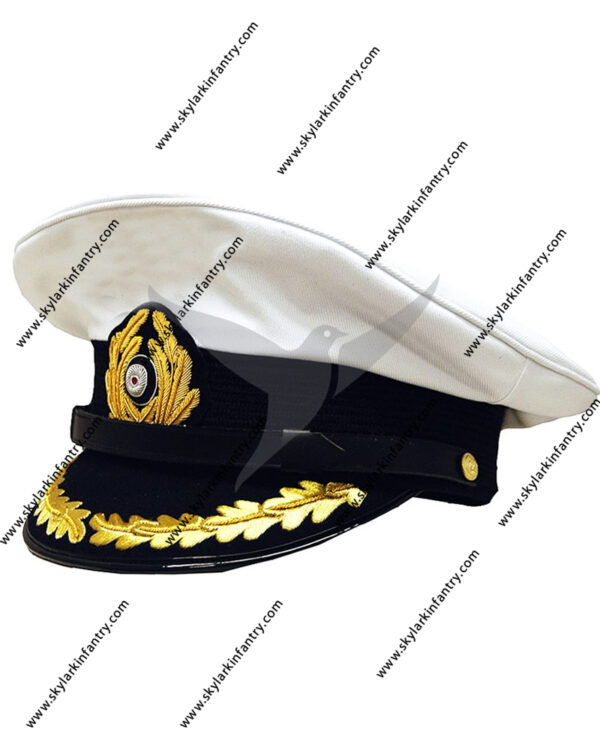 German U-Boat Captains White Visor Cap Collectors Grade