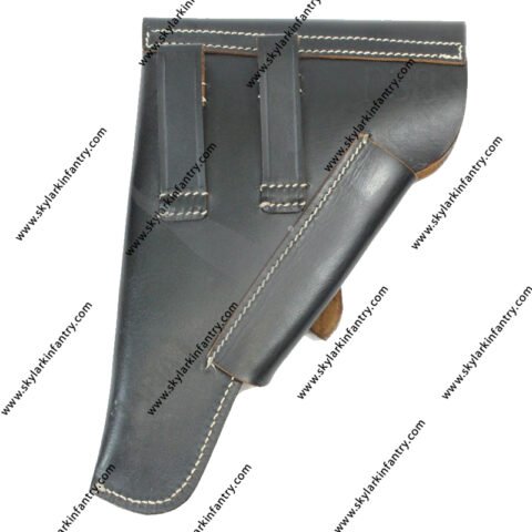German Flare Gun Holster Black Leather