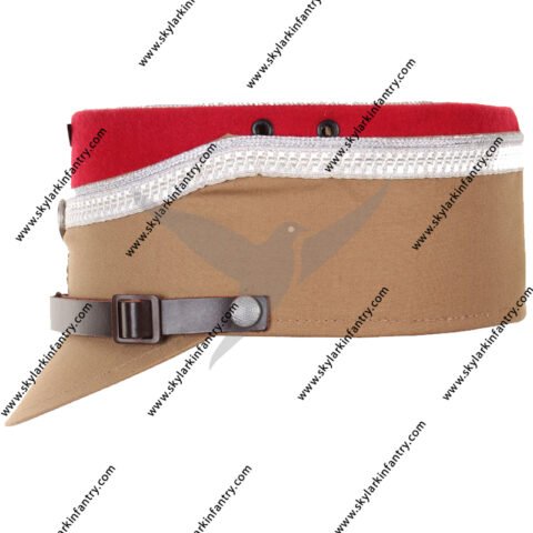 German SA Kepi - Red - Silver Piping1