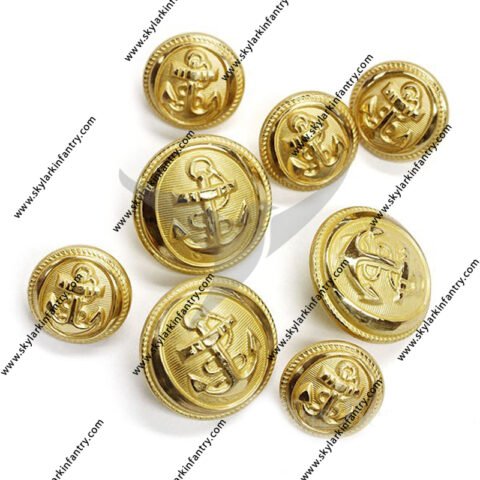 Anchor Sailor Military Nautical Buttons