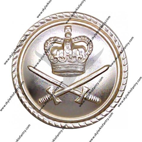 Royal queens crown anodized aluminum button