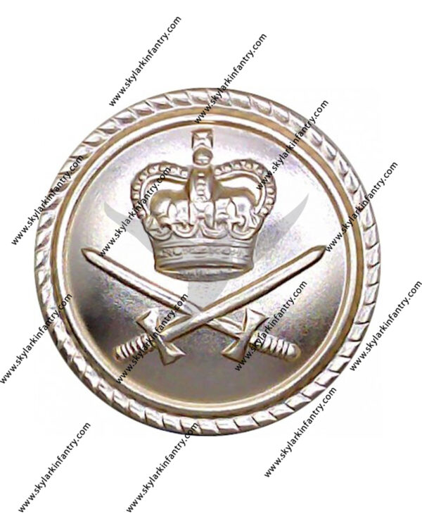 Royal queens crown anodized aluminum button