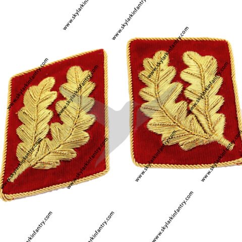 German SS Officer Collar Tabs Bullion Brigadefuhrer