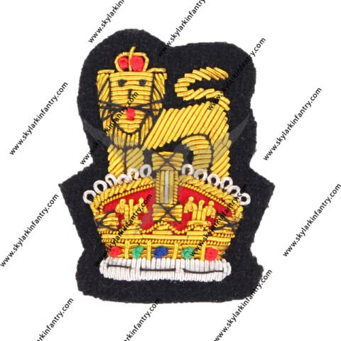 WW2 Army Peak Cap Badge Kings Crown