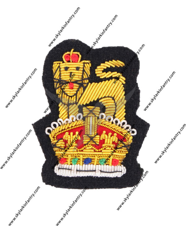 WW2 Army Peak Cap Badge Kings Crown
