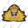 WW2 Navy Peak Cap Badge Kings Crown