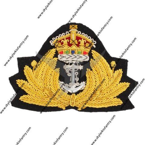WW2 Navy Peak Cap Badge Kings Crown