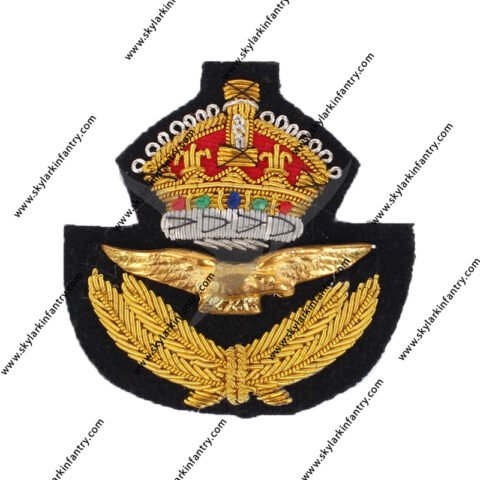 ww2 raf peak cap badge king crown