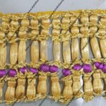 Bolitas Flecos Violeta Dorado