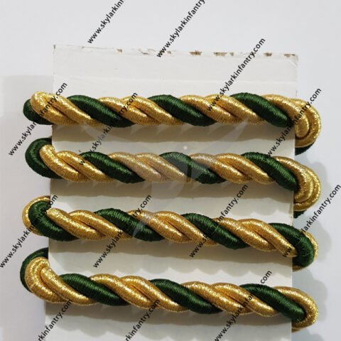 Cordón Decorativo Ceremonial Verde Oro