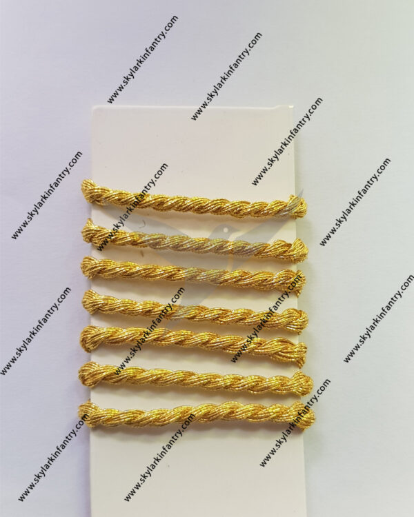 hilo metalizado dorado cordones