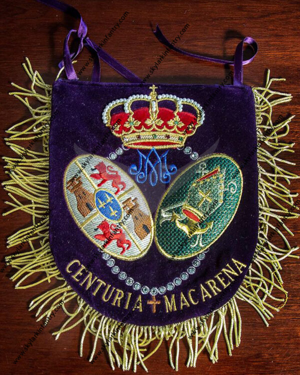 Crown mantoline embroidery