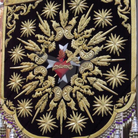 Estandarte religioso bordado
