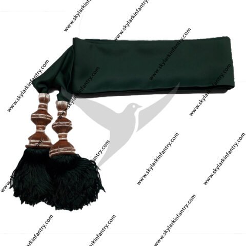 fajín verde para banda musical hermandad