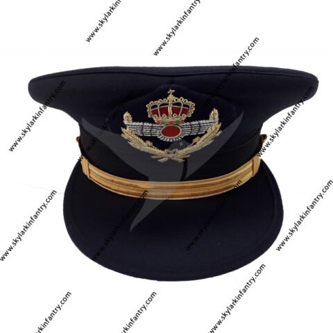 gorra de visera negra para uniforme de banda musical