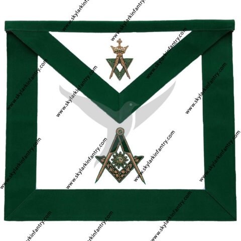 Allied Masonic Degree AMD Hand Embroidered Officer Apron Senior Deacon