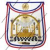Bro. george washington masonic apron hand embroidered masterpiece