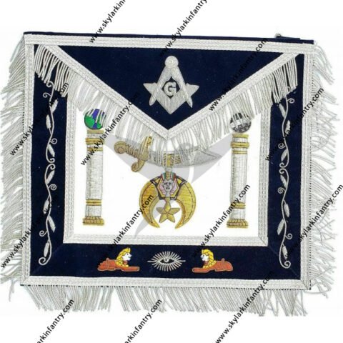 Hand MADE SHRINER Masonic Embroidered Aprons Apron HIGH END