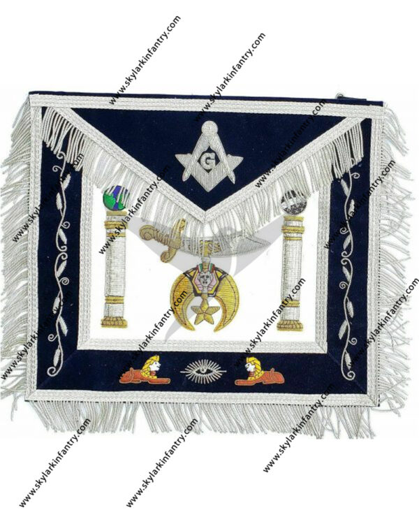 Hand MADE SHRINER Masonic Embroidered Aprons Apron HIGH END