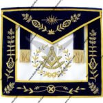MASONIC REGALIA BLUE LODGE PAST MASTER BULLION HAND EMBROIDERED APRON1