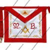 Masonic Scottish Rite AASR Master Apron M B Hand Embroidered Apron
