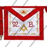 Masonic Scottish Rite AASR Master Apron M B Hand Embroidered Apron
