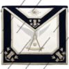 Masonic past master apron silver bullion hand embroidery