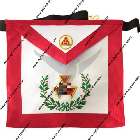 Past High Priest Apron, Royal Arch Hand Embroidered Apron