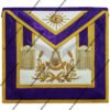 purple velvet with gold bullion embroidery apron