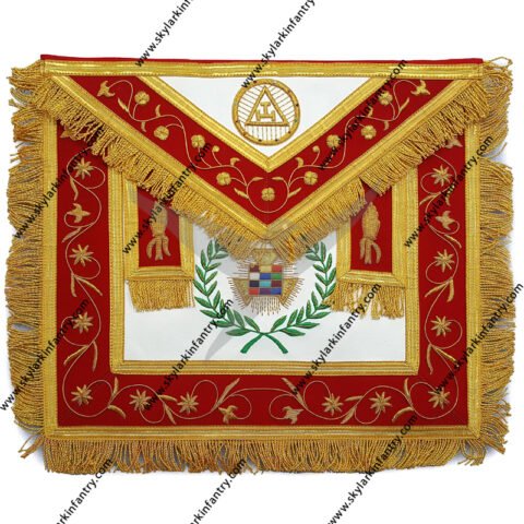 Premium hand embroidered masonic royal arch php apron