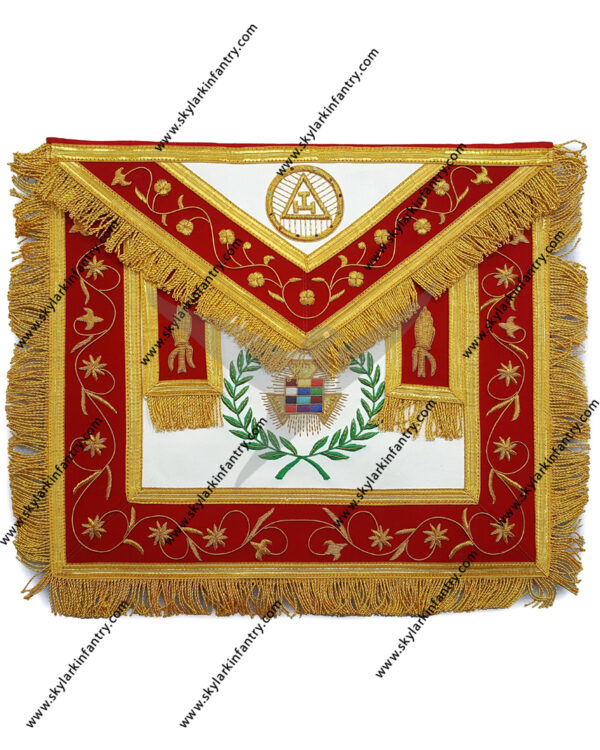 Premium hand embroidered masonic royal arch php apron
