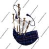 Pride of Scotland Bagpipe Rosewood with Silver Mounts Free Bagpipe Carrying Bag Bagpipes with accessories