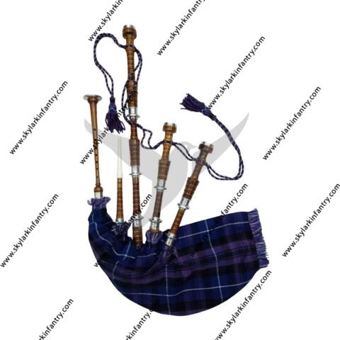 Pride of Scotland Bagpipe Rosewood with Silver Mounts Free Bagpipe Carrying Bag Bagpipes with accessories