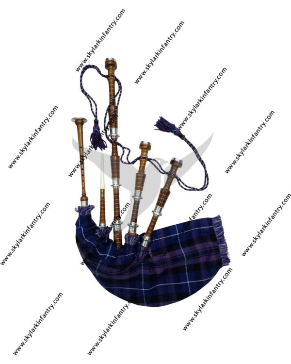 Pride of Scotland Bagpipe Rosewood with Silver Mounts Free Bagpipe Carrying Bag Bagpipes with accessories