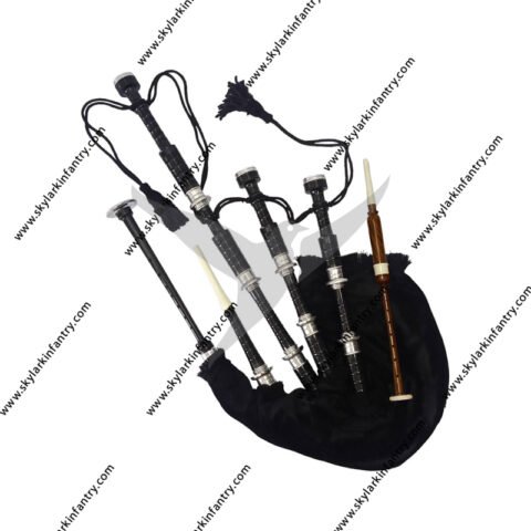 Rose wood bagpipe with velvet bag