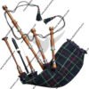 Scottish Highland Mackenzie Plain Bagpipe Rosewood Silver mount Bagpipes