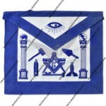 blue colour masonic apron