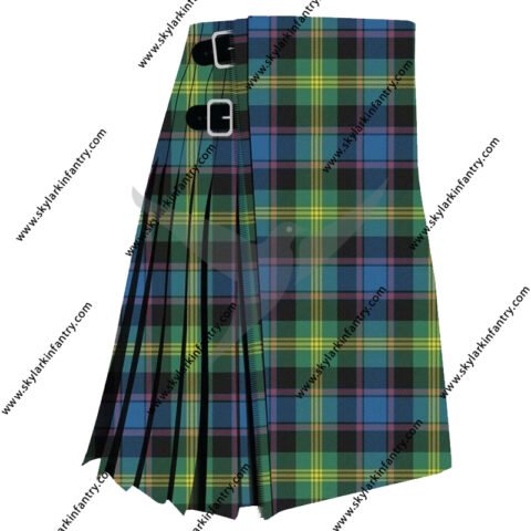 Green tartan kilt producers