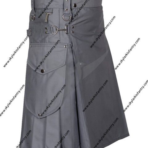 Modern Utility Kilt With Cargo Pockets