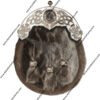 Seal Skin Clan Crest Dress Sporran with Antique Finish Cantle