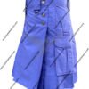 Slash Pocket Blue Utility Kilt