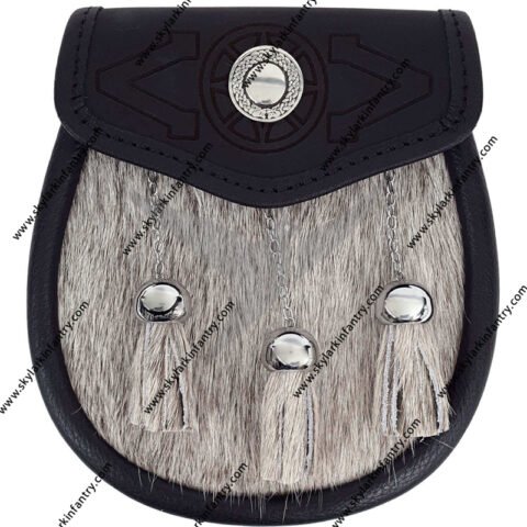 Targe Embossed Premium Bovine Fur Sporran